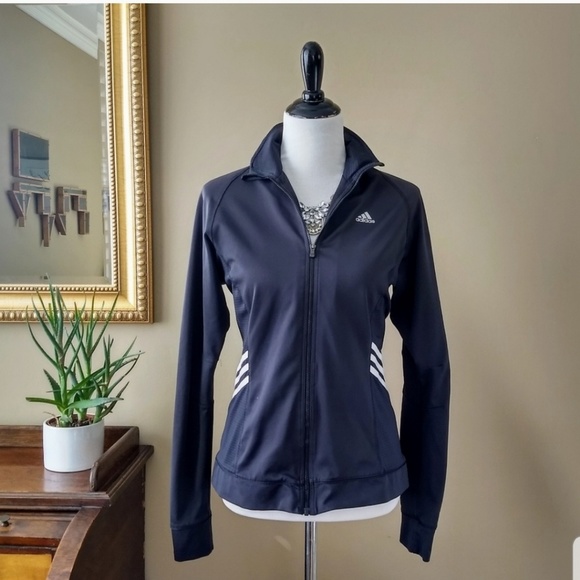 adidas reflective stripes track jacket